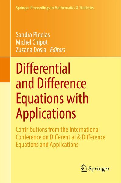 Produktbild: Differential and Difference Equations with Applications
