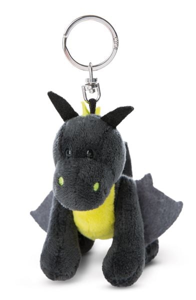 Produktbild: NICI 47992 - Drache Dragor, schwarz-gelb, Schl&uuml;sselanh&auml;nger, 9 cm