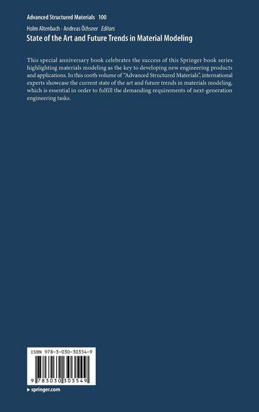 Produktbild: State of the Art and Future Trends in Material Modeling