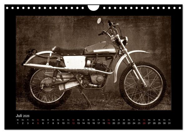 Produktbild: Motorrad Oldtimer (Wandkalender 2026 DIN A4 quer), CALVENDO Monatskalender