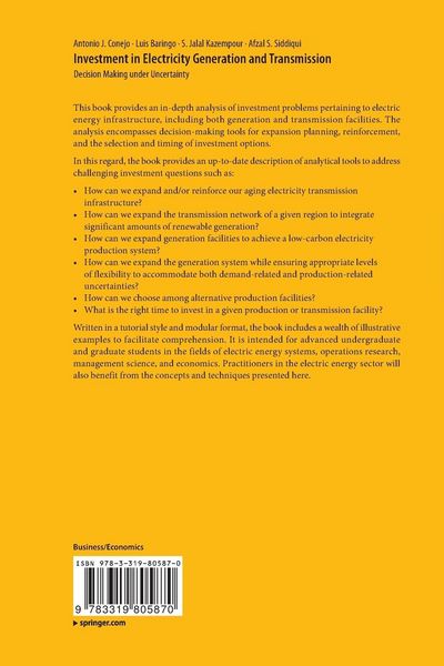 Produktbild: Investment in Electricity Generation and Transmission