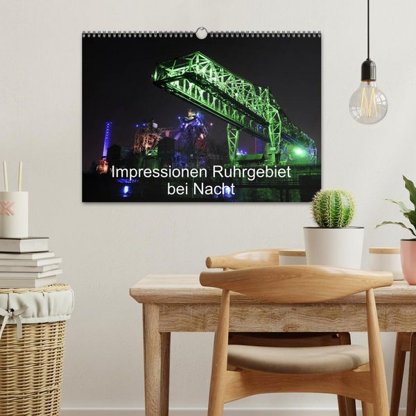 Produktbild: Impressionen Ruhrgebiet bei Nacht (Wandkalender 2026 DIN A3 quer), CALVENDO Monatskalender