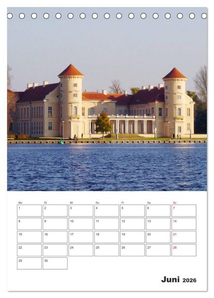 Produktbild: Rheinsberg mit Hafendorf (Tischkalender 2026 DIN A5 hoch), CALVENDO Monatskalender