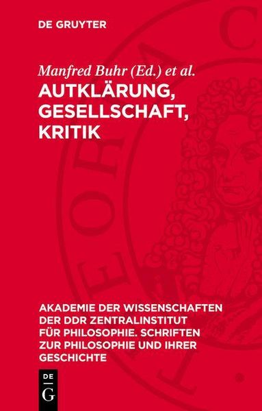 Produktbild: Aufkl&auml;rung, Gesellschaft, Kritik