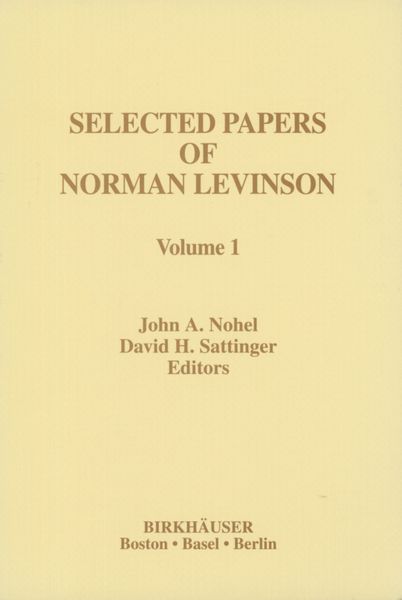 Produktbild: Selected Papers of Norman Levinson