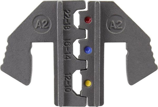 Produktbild: TOOLCRAFT PLE-0A2 Crimp-Eins&auml;tze Isolierte Steckverbinder Quetschbereich: 0.5 bis 6 mm&sup2; Passend f&uuml;r Marke (Zangen): TOOLCRAFT PZ-500