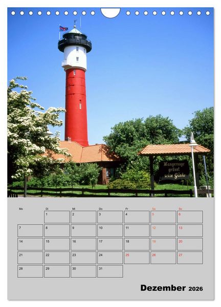 Produktbild: Attraktive Leuchtt&uuml;rme (Wandkalender 2026 DIN A4 hoch), CALVENDO Monatskalender