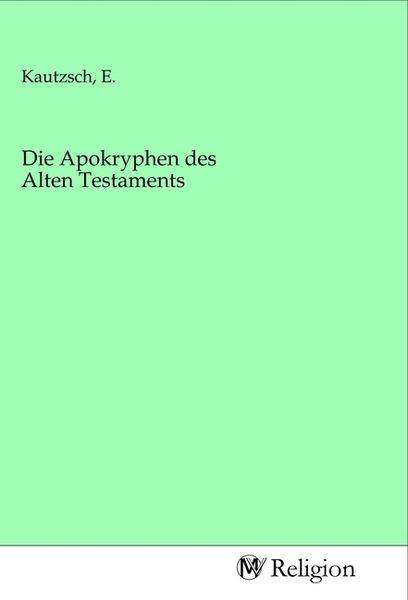 Produktbild: Die Apokryphen des Alten Testaments