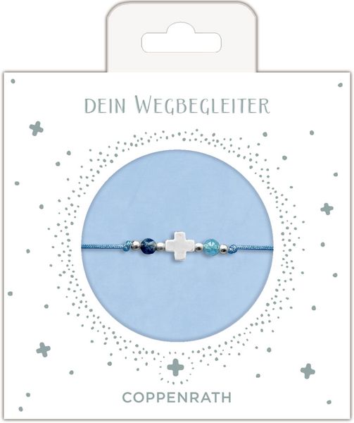 Produktbild: Armband - Perlenarmband mit Kreuzanh&auml;nger