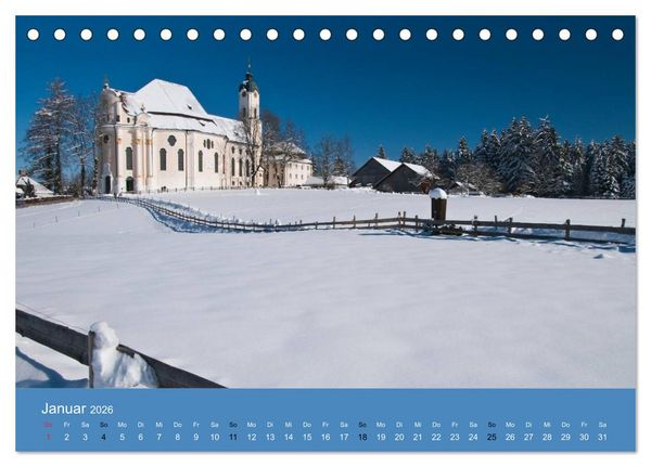 Produktbild: Romantisches Allg&auml;u (Tischkalender 2026 DIN A5 quer), CALVENDO Monatskalender