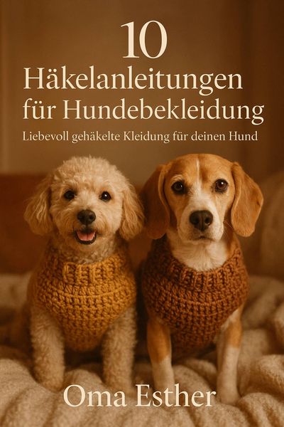 Produktbild: 10 H&auml;kelanleitungen f&uuml;r Hundebekleidung