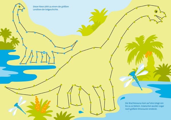Produktbild: Total bunt von Punkt zu Punkt. Dinosaurier. Von 1 bis 100