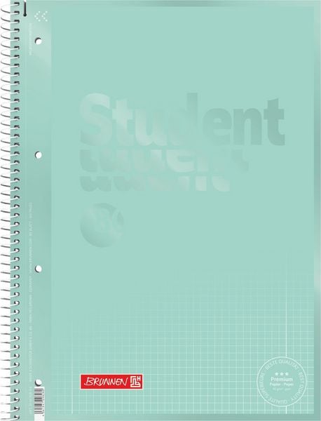 Produktbild: Brunnen Collegeblock Premium Student Colour Code &brvbar; A4, Lineatur 28, 80 Blatt, mint