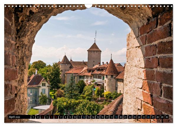 Produktbild: Murten &ndash; Historischer Charme am Ufer des Murtensees (Wandkalender 2026 DIN A3 quer), CALVENDO Monatskalender