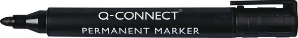 Produktbild: Q-CONNECT&reg; Permanent Marker mit Rundspitze, 10er Etui (schwarz, braun, rot, orange, gelb, gr&uuml;n, hellblau, blau,, violett, rosa)