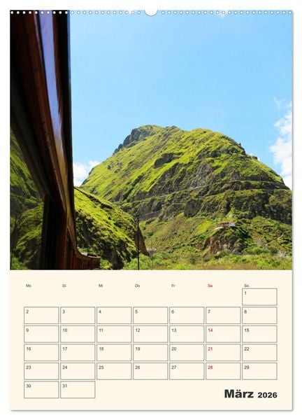 Produktbild: Ecuador - Terminplaner (Wandkalender 2026 DIN A2 hoch), CALVENDO Monatskalender