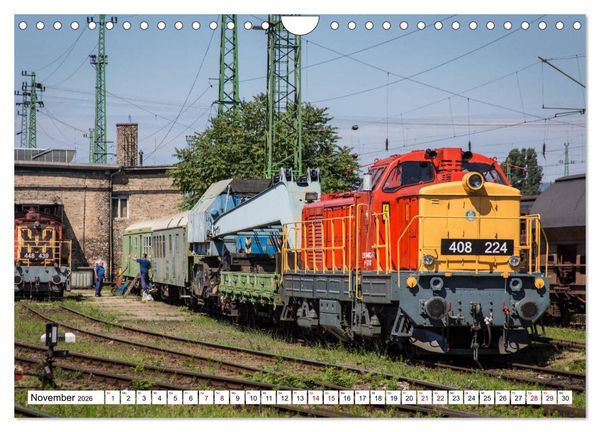 Produktbild: Eisenbahn in Ungarn (Wandkalender 2026 DIN A4 quer), CALVENDO Monatskalender