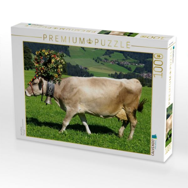 Produktbild: CALVENDO Puzzle Kuh mit Krone | 1000 Teile Lege-Gr&ouml;&szlig;e 64x48cm Foto-Puzzle f&uuml;r gl&uuml;ckliche Stunden