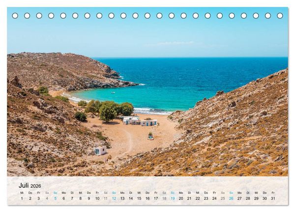 Produktbild: Patmos - Die heilige Insel (Tischkalender 2026 DIN A5 quer), CALVENDO Monatskalender