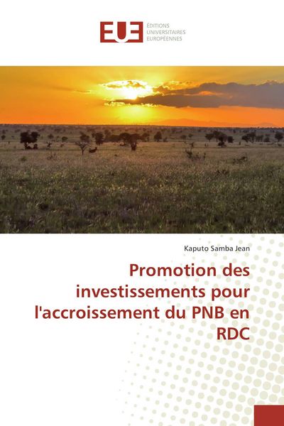 Produktbild: Promotion des investissements pour l'accroissement du PNB en RDC