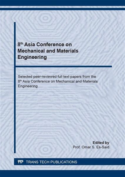 Produktbild: 8th Asia Conference on Mechanical and Materials Engineering