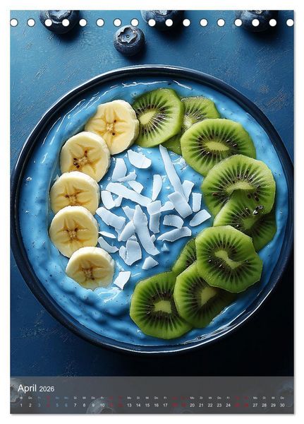 Produktbild: Smoothie Bowls - frisch und fruchtig durchs Jahr (Tischkalender 2026 DIN A5 hoch), CALVENDO Monatskalender
