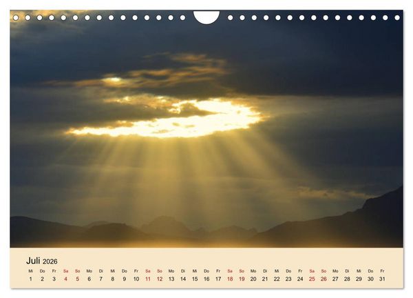 Produktbild: Lichtstimmungen des Nordens (Wandkalender 2026 DIN A4 quer), CALVENDO Monatskalender
