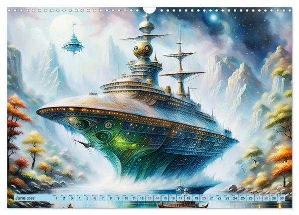 Produktbild: Gigantic ships - Journey into the future (Wall Calendar 2026 DIN A3 landscape), CALVENDO 12 Month Wall Calendar