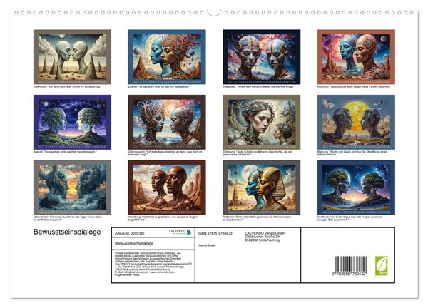 Produktbild: Bewusstseinsdialoge (hochwertiger Premium Wandkalender 2027 DIN A2 quer), Kunstdruck in Hochglanz