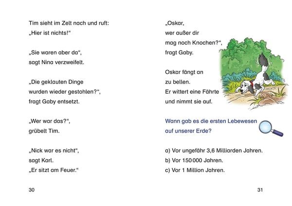 TKKG Junior, Bücherhelden 1. Klasse, Verschwundene Dinos