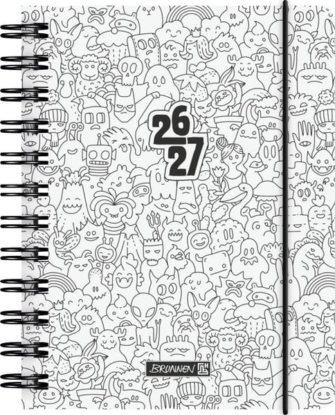 Produktbild: Sch&uuml;lerkalender 2026/2027 "ZENart" | A6, Kunststoff