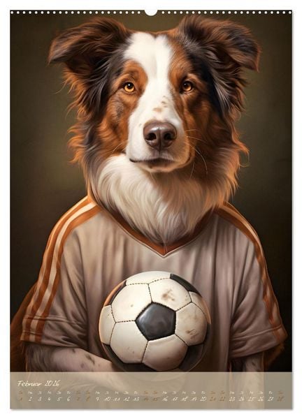 Produktbild: CHARAKTIERE Hunde mit Profil (Wandkalender 2026 DIN A2 hoch), CALVENDO Monatskalender