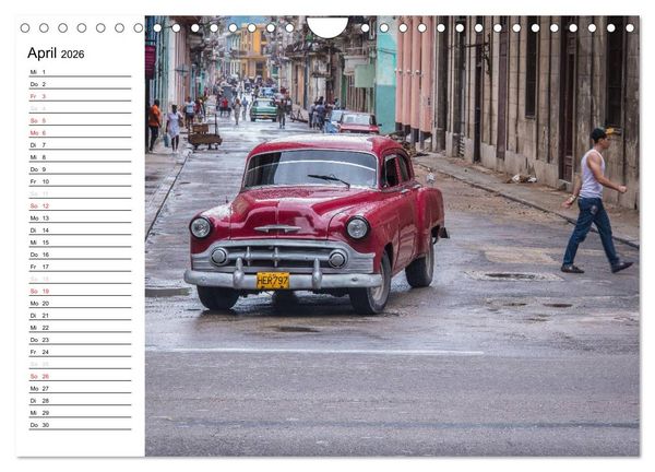 Produktbild: Cars on Cuba (Wandkalender 2026 DIN A4 quer), CALVENDO Monatskalender