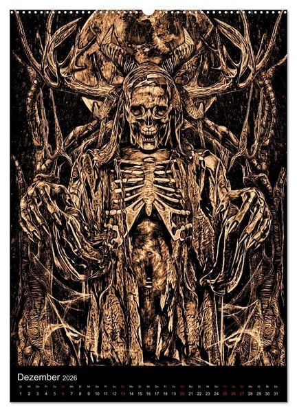 Produktbild: BLOODBOY/DARK ILLUSTRATION (hochwertiger Premium Wandkalender 2026 DIN A2 hoch), Kunstdruck in Hochglanz