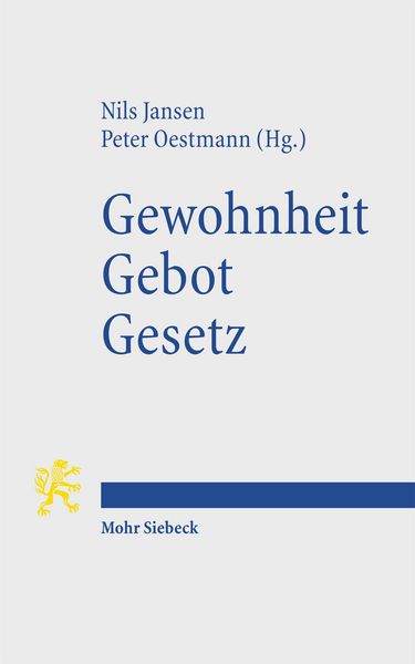Produktbild: Gewohnheit. Gebot. Gesetz