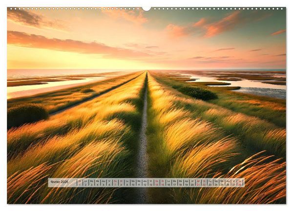 Produktbild: Trouver sa voie - Des paysages qui font r&ecirc;ver (Calendrier mural 2026 DIN A2 vertical) calendrier de bureau