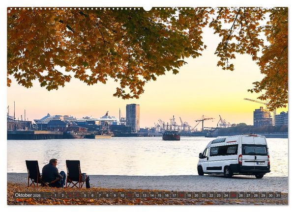 Produktbild: Abenteuer Wildcamping - Mit dem Camper um die Welt (hochwertiger Premium Wandkalender 2026 DIN A2 quer), Kunstdruck in Hochglanz