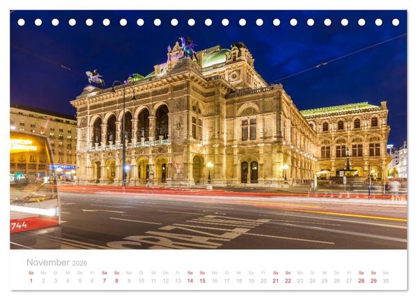 Produktbild: W I E N E R Impressionen (Tischkalender 2026 DIN A5 quer), CALVENDO Monatskalender
