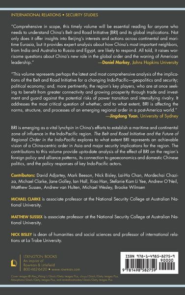 Produktbild: Belt and Road Initiative and the Future of Regional Order in the Indo-Pacific