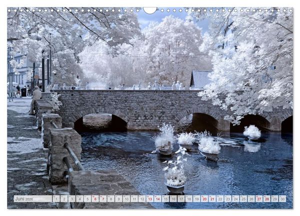 Produktbild: Erfurt - Infrarotfotografien von Kurt Lochte (Wandkalender 2026 DIN A3 quer), CALVENDO Monatskalender