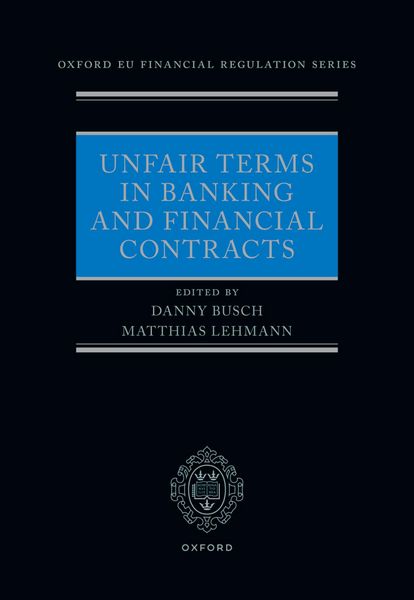 Produktbild: Unfair Terms in Banking and Financial Contracts