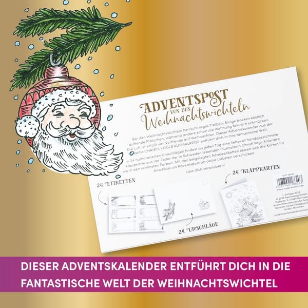 Produktbild: Christl Vogls Ausmalreise - der Adventskalender