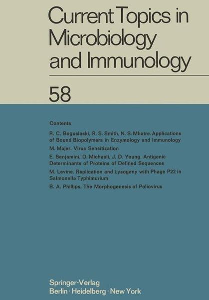 Produktbild: Current Topics in Microbiology and Immunology