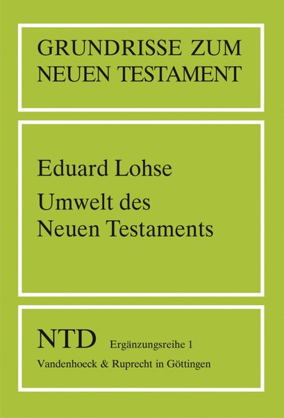 Produktbild: Umwelt des Neuen Testaments