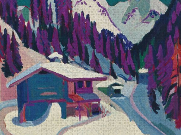 Produktbild: CALVENDO Puzzle Ernst Ludwig Kirchner. Wildboden im Schnee, 1924/26 | 1000 Teile Lege-Gr&ouml;&szlig;e 64x48cm Foto-Puzzle f&uuml;r gl&uuml;ckliche Stunden