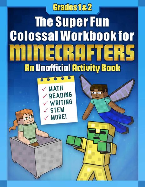 Produktbild: The Super Fun Colossal Workbook for Minecrafters: Grades 1 & 2
