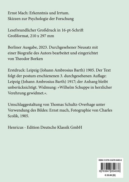 Produktbild: Erkenntnis und Irrtum (Gro&szlig;druck)