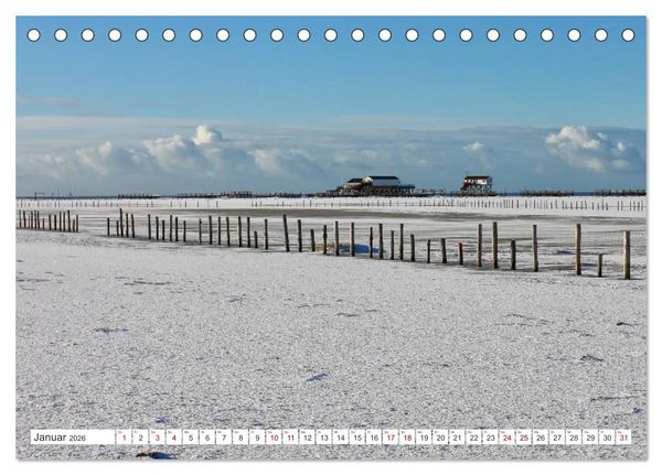Produktbild: ST. PETER ORDING Strand und Meer (Tischkalender 2026 DIN A5 quer), CALVENDO Monatskalender