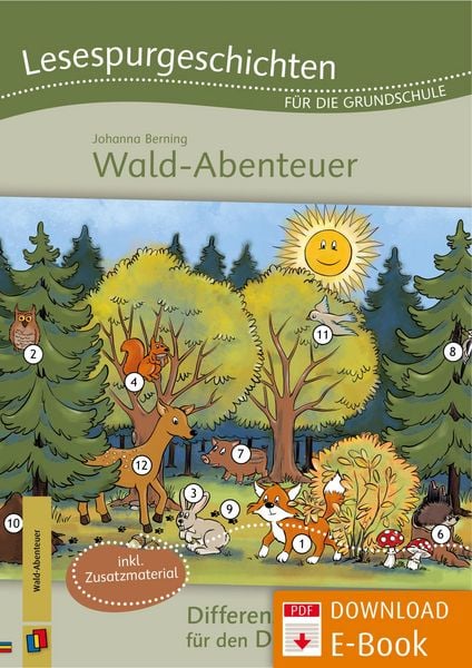 Produktbild: Lesespurgeschichten f&uuml;r die Grundschule - Wald-Abenteuer
