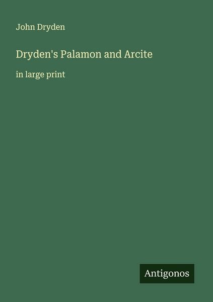Produktbild: Dryden's Palamon and Arcite